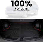 LASFIT Cargo Mat & Backrest Mat for Subaru Forester 2025-2026 (Not Fit Hybrid & Wilderness), All Weather TPE Custom Fit Easy Clean Trunk Mat for Forester 2025 2026 Car Cagro Liners,Black