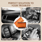 Car Air Freshener - 3 Pack (Amber-Teak-Pine) Wooden Air Freshener, Natural Essential Oil Scents - Metal Clip Included