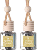 C&E Craft Co Hanging Car Air Freshener Diffuser 2 Pack, Long Lasting Fragrance Oil Car Freshener, Glass Bottle Auto Air Fresh