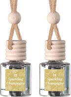 C&E Craft Co Hanging Car Air Freshener Diffuser 2 Pack, Long Lasting Fragrance Oil Car Freshener, Glass Bottle Auto Air Fresh