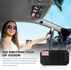 2026 New Car Visor Organizer with American Flag,High-Capacity Car Sun Visor Organizer for Storing Sunglasses/Pens/Driver'S Licence,Multifunctional Sunvisor Organizers with Zipper