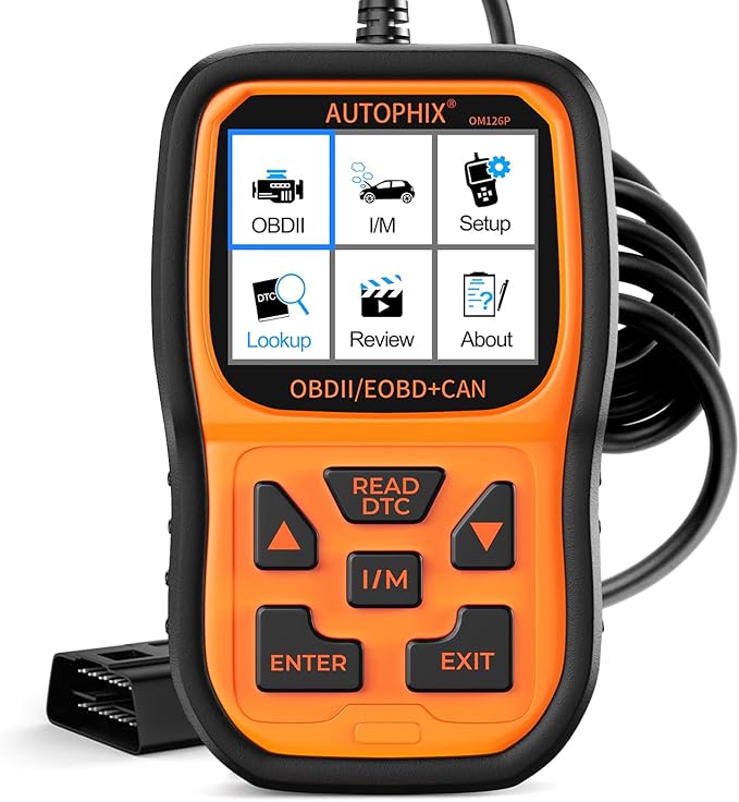 AUTOPHIX OM126P OBD2 Scanner, Check Engine Light Code Reader, Car Code Scanner for Automotive Diagnostic, Read & Clear Fault