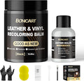 Leather Recoloring Balm with Leather Sealer, 10.58oz Leather Color Restorer, Leather Repair Kit for Vinyl Furniture Shoes Car