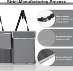 UYYE Trunk Hanging Organizer, Backseat Storage Bag, Collapsible Car Interior Accessories with 4 Pockets & 2 Mesh Pouches for
