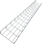 Kable Kontrol Cable Tray- 5 Feet Long - 8" Width, 2” Depth – Wire Mesh Tray Cable Management Rack Cords Organizer Cable Baske