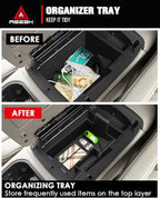 for Center Console Armrest Organizer Tray Compatible with 2003-2007 Classic Silverado/Sierra 1500/2500HD/3500HD & 2002-2006 Avalanche – Full Console w/Bucket Seats Only