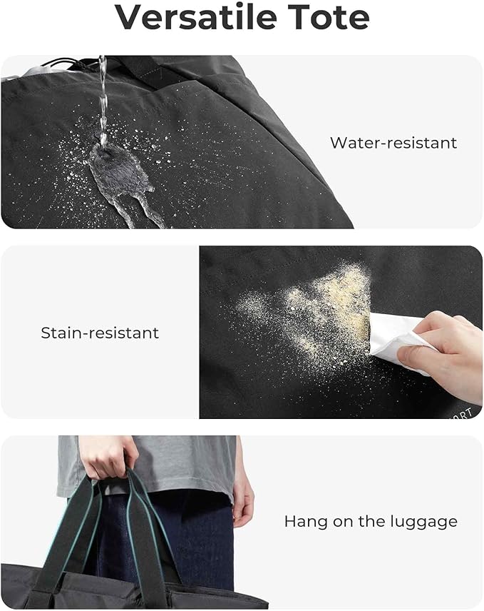 BAGSMART Reusable Grocery Bags, Large Beach Bag, Foldable Tote for Shopping Moving Holiday Travel Packing