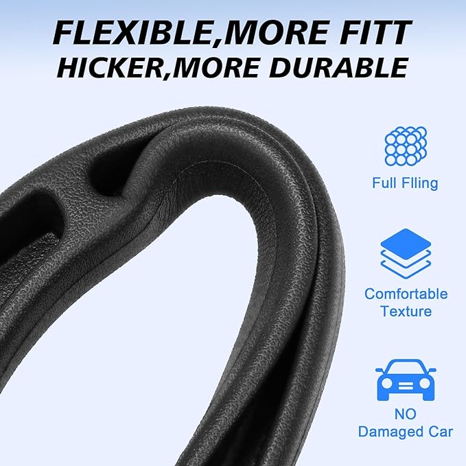 Car Seat Gap Filler 2 Pack, Built-in Storage Slot & Seat Belt Pass-Through Design, No-Readjust Gap Blocker Organizer for SUV Truck Sedan, Universal Fit Car Interior Accessories