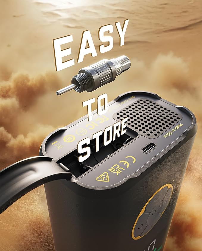 Fanttik X10 Pro Max Tire Inflator for SUV, 36s Fast Inflate Portable Air Compressor with Presta and Schrader Valve, 150PSI Cordless Air Pump with Powerful Battery for Cars, Motorcycles, Bikes, Balls
