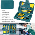 AUTODECO 131 Pieces Car Emergency Safety Kit Bag with Air Compressor Jumper Cable Tire Pressure Gauge Roadside Emergency Car 