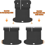 Auxko All Weather Floor Mats Cargo Mat with Backrest Mat for Kia Sportage 2023-2025 2026 Hybrid TPE Liners Accessories Guard Odorless Anti-Slip Floor Liners Trunk Tray with Back Seat Protectors