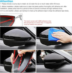 ROCCS Compatible with 2021-2023 Mustang Mach-E Side Mirror Cover Caps Auto Car Mirror Cover Rearview Mirror Guard Covers Replacement Door Side Exterior Decoration Trims Accessories(Matte Black)