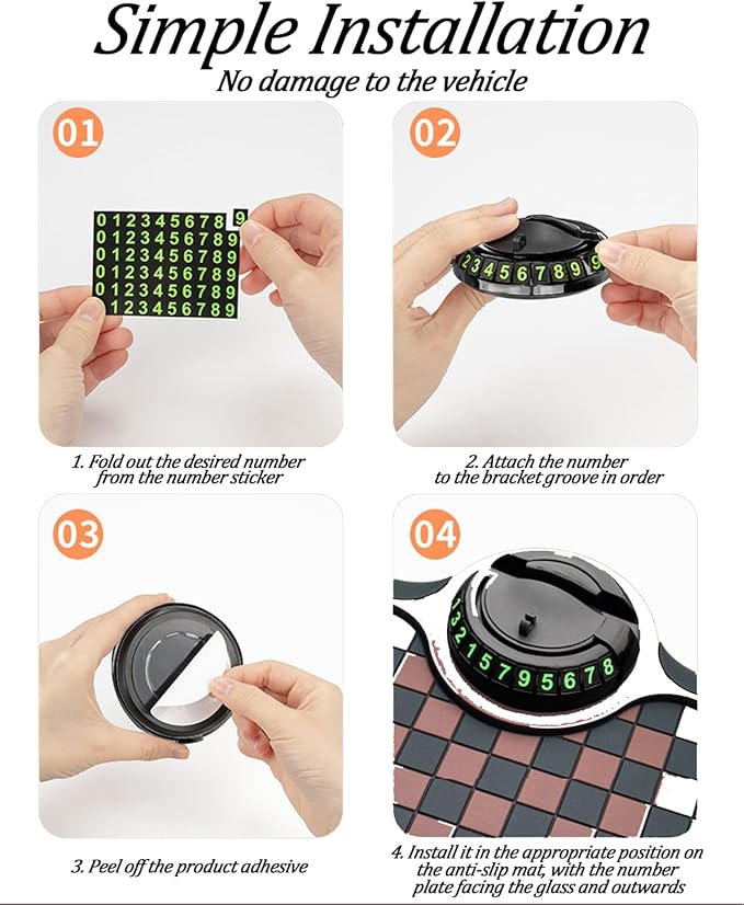 Multifunction Anti Slip Phone Mat for Car Multi Functional Dashboard Antislip Holder 360 Rotating Universal Dash Multifunctio
