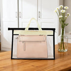 8 Pack Dust Bags for Handbags, Purse Storage Organizer for Closet, Clear Handbag Storage Organizer, Hanging Dust Cover Bag wi