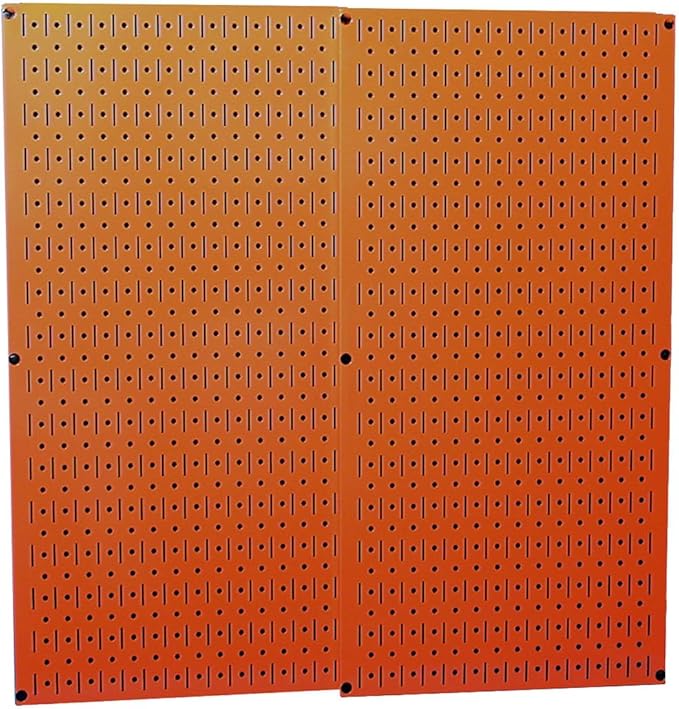 Wall Control 30-P-3232OR Orange Metal Pegboard Pack