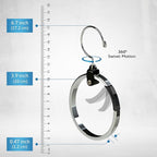 Rolly Hanger® Closet Space Saver – Premium Rotating Aluminum Organizer for Belts, Ties, Hats & Handbags – Heavy Duty 360° Swi