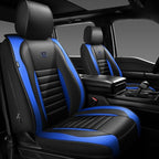 CAR PASS Nappa Leather Car Seat Covers Front Seats, Luxury Seat Protector for Cars, Waterproof Anti-Slip Seat Cushion Airbag 