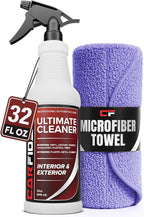 Carfidant Interior Cleaner – Removes Stains & Deep Cleans Car Seats, Leather, Fabric, Upholstery, Plastic, Dashboard & More -