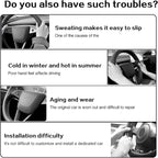 for Tesla Model 3 Highland and Model Y Juniper Steering Wheel Cover Trim Interior Decoration Protection Accessories (M3/My-White 3pcs)