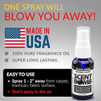 Scent Bomb Air Freshener Spray, Long-Lasting Odor Eliminator - Effective Deodorizer for Home & Car, Fresh Room Spray for Kitc
