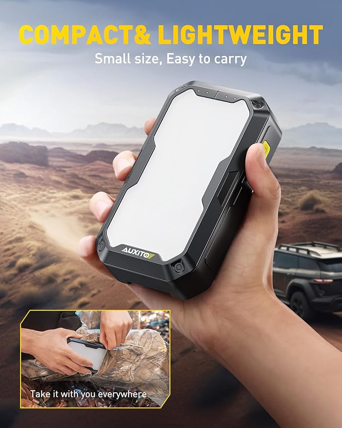 AUXITO Jump Starter 5000A Car Battery Jump Starter Up to 8.5L Gas and 8.0L Diesel Engines with 2000LM LED Work Panel Light