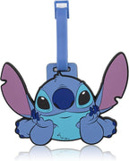 Disney Stitch Luggage Tag 2 Piece Set | Stitch & Angel Kids Luggage Tags for Suitcases | 4.25" Travel Essentials Cruise Ship 