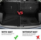 LASFIT Cargo Trunk Mat with Backrest Mats for Mazda CX5 2025 2024 2023 2022 2021 2020 2019 2018 2017 All Weather TPE Rear Cargo Liner Custom Fit Waterproof CX 5 Seat Back Mat Accessories, Black