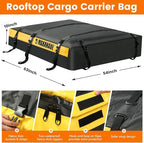 MaxxHaul 50853 Truck Platform Rack Rooftop Cargo Carrier Bag, 20 Cu Ft (63″ L × 54″ W × 10″ H), Heavy-Duty PVC, Weather-Resistant with Lockable Zipper & Full Strapping System