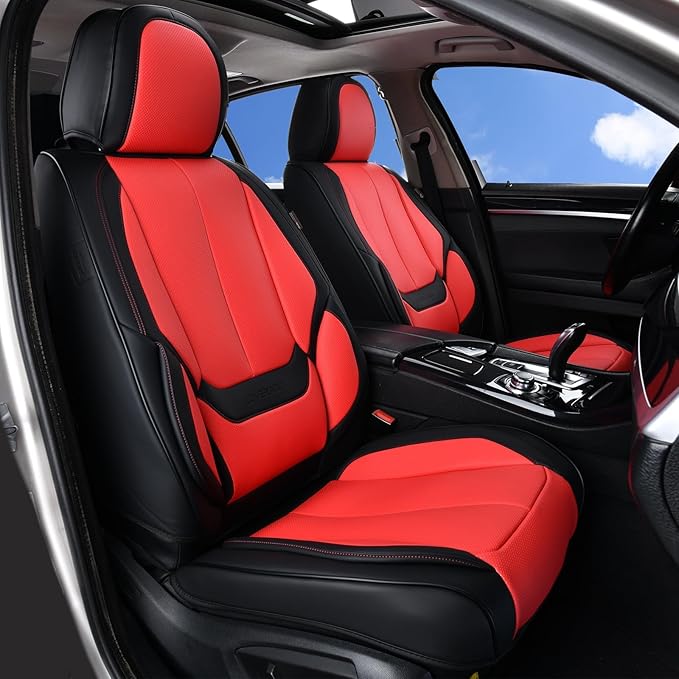 Coverado Seat Covers, Car Seat Covers Front Seats, Car Seat Cover, Car Seat Protector Waterproof, Car Seat Cushion Nappa Leat