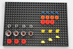 Organizer Genie 76 Piece Pegboard Tool Organizer Starter Kit, Flexible and Specially Designed to Hold All Tools - 4 Black Mod