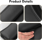 Car Seat Gap Filler Organizer, Waterproof Anti-Slip Leather Front Seat Side Storage Bag for Phones, Keys, Glasses, Cards, Universal for Most Cars (Black)