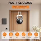 FYY Over The Door Hooks - 4 Pack Heavy Duty Dual-Hook Organizer Hanger with Non-Slip Rubber for Towels, Clothes, Hats & Bags 