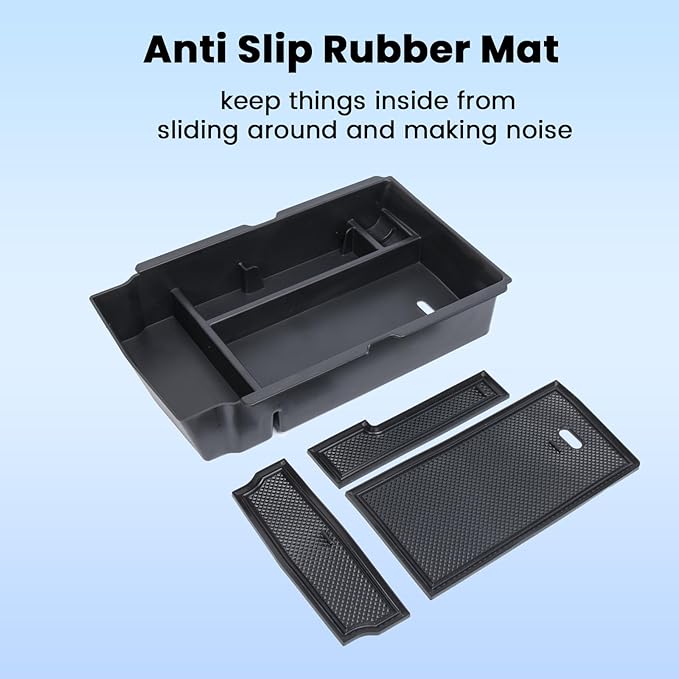 Center Console Organizer Compatible with 2026 2025 2024 2023 Honda CRV Armrest Storage Box Coin and Glass Holder ABS Plastic Insert Secondary Storage Interior Accessories