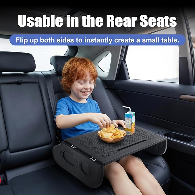 GearUp Car Table Tray for Eating Foldable Car Food Tray Multipurpose Car Desk for Laptop, Eating Food, Writing