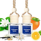 Hanging Car Air Freshener, Long Lasting Essential Oil Diffuser, Non-Toxic New Car Scent, Cute Car Fresheners for Women, 2 Pac