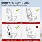 1 Pack Ventilated Cooling Car Seat Cover for Summer, 3D Air Mesh Breathable Leather Front Seat Protector with Storage Pocket,