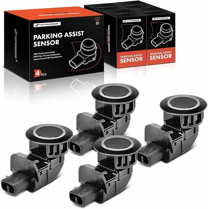 A-Premium 4-PC Rear Reverse Backup Parking Assist Sensor Car Bumper PDC Compatible with Select Toyota Models - FJ Cruiser 200
