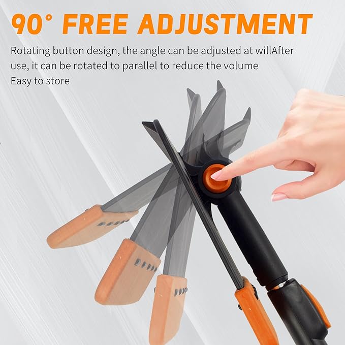 [Upgrade] 56" Large Ice Scrapers for Car Windshield, 90° Pivoting Snow Board, Snow Scraper with De-Icing Shovel, Extendable Length Settings, 180° Bendable Silicone Grip for for Truck, SUV, Auto