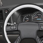 MEWANT Hand Stitched Steering Wheel Cover for Chevy Silverado 1500 2003-2006 9002 Athsuede Faux Leather Steering Wrap