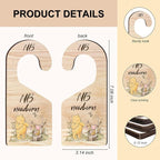8Pcs Winnie Baby Closet Dividers, Winnie Baby Clothes Dividers for Closet, Newborn Baby Stuff for Baby Boys Girls, Wooden Dou