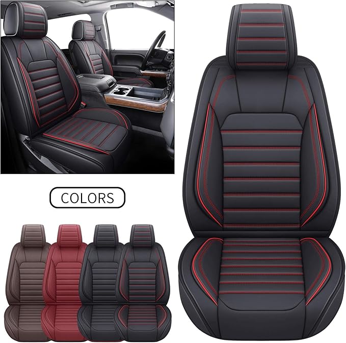 YIERTAI Chevy Silverado Seat Covers Compatible with GMC Sierra fit 2007-2025 2026 1500/2500/3500HD Trail Boss Z71 Crew Double