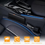 2 Pack Car Seat Gap Filler, Anti-Drop Seat Gap Filler Organizer with Storage Slot, Universal Car Accessories for Vehicle, Auto, Truck, SUV, Black