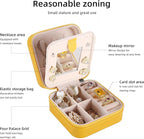 KElofoN Travel jewelry case Travel jewelry box Travel Jewelry Organizer Small Jewelry Organizer Box for Girls Women with Mirr