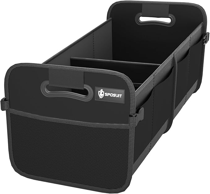 Sposuit Trunk Organizer for Car - 70L Collapsible Car Storage with 11 Pockets & Reinforced Handles, SUV Trunk Organizers for
