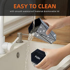 NBTEPEM Bling Car Trash Can with Lid, Bling Car Accessories Trash Bin, Leakproof Auto Garbage Can with 30 Trash Bags, Multipurpose Organizers and Storage for Home, Office (Silver Diamond)