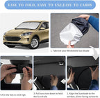 for Ford Escape 2020-2025 2026 Sun Shade Sunshade Windshield Cover, 4-Layer Front Window Shade Custom Fit Escape S SE SE Sport Hybrid SEL Titanium Sun Visor 240T Shade Blocks UV Rays Car Accessories