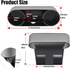iokone Coin Side Pocket Console Side Pocket Leather Cover Car Cup Holder Auto Front Seat Organizer Cell Mobile Phone Holder (Slim-Gray)