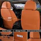Coverado Front Seat Covers, Car Seat Covers Front Seats, Leather Seat Covers for Cars, Automotive Seat Covers Car Seat Protec