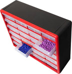 Akro-Mils 24-Drawer Plastic Drawer Storage Cabinet for Garage Organization, Bead Organizer, Building Bricks Storage, Teacher 