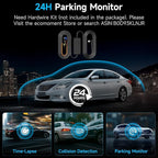 Dash Cam Front and Rear, 2.5K Dual Dash Camera for Cars, Car Camera with 3.16" IPS Screen, 170° Wide Angle, WDR Night Vision,